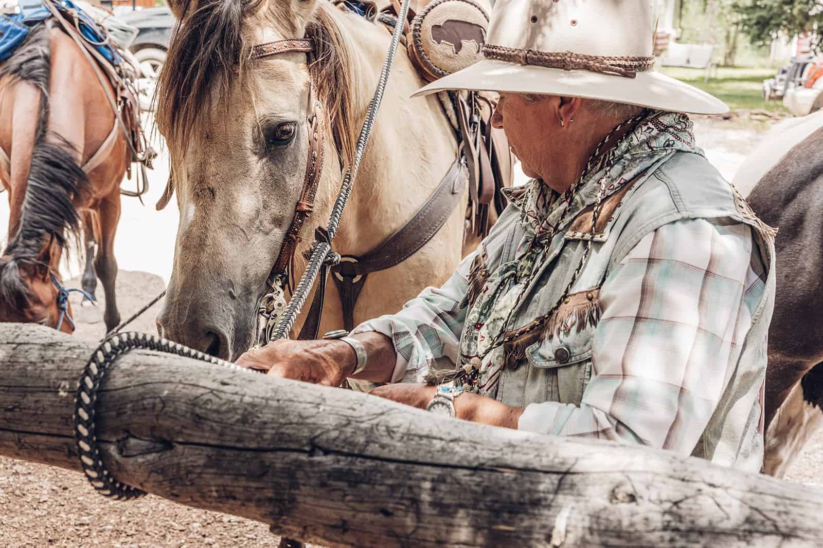 A man wearing a cowboy hat.