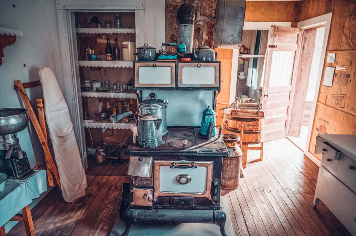 Exhibit of a home at Pioneer Village Museum in Hot Sulphur Springs